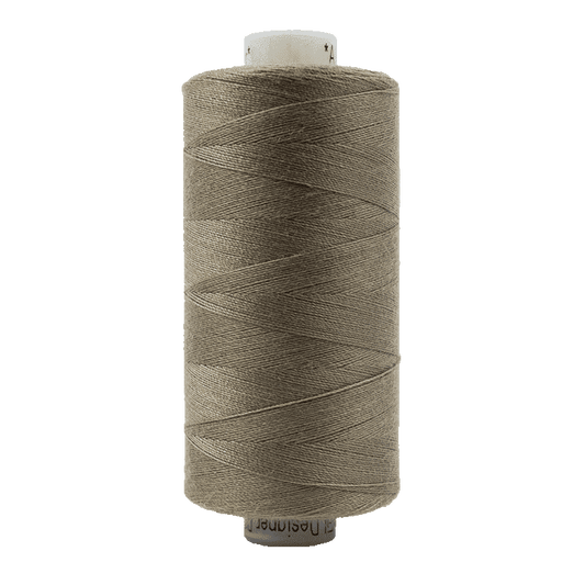 Parchment tan polyester thread spool, 40wt all-purpose, 1000m length