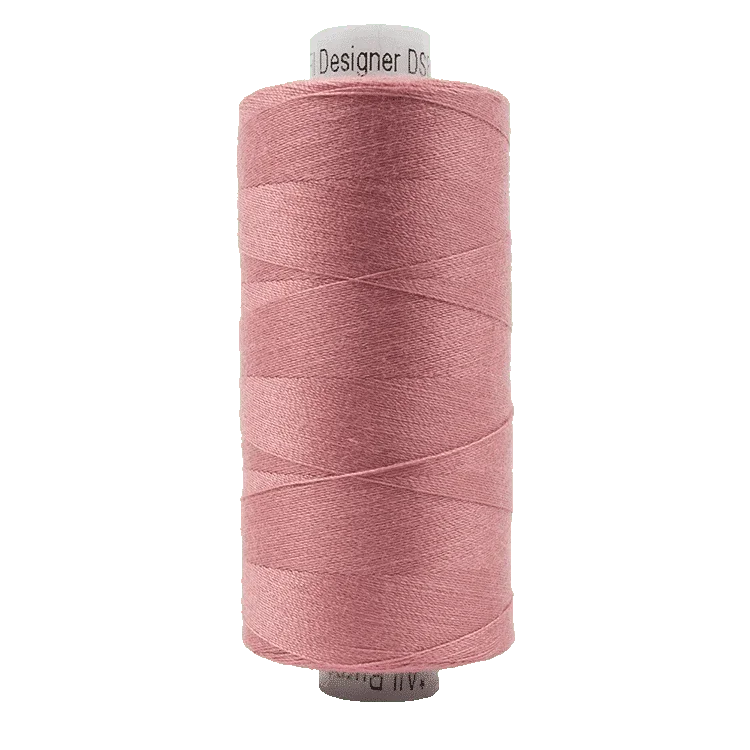 Pink polyester all-purpose thread spool, 40wt, 1000m