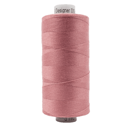 Pink polyester all-purpose thread spool, 40wt, 1000m