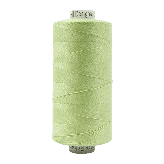 Light green polyester thread spool, 40wt, 1000m