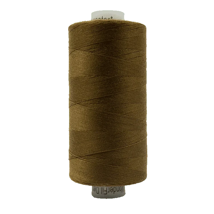 WonderFil polyester thread spool, bourbon brown, 40wt 1000m (DS-888)