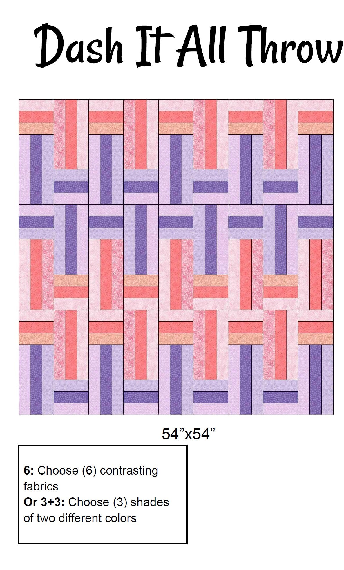 Dash It All Throw 6-Pack Quilt Bundle Field Rush