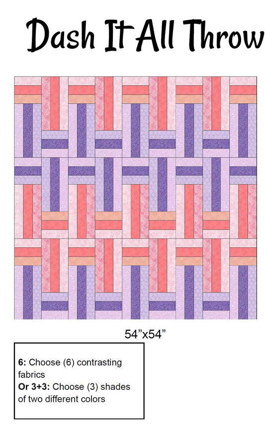 Dash It All Throw 6-Pack Quilt Bundle Field Rush