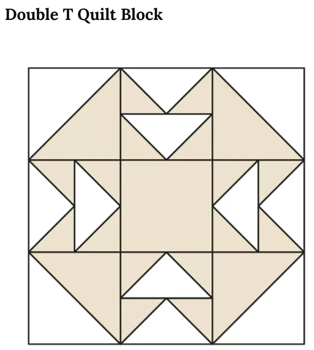T Block Pattern Double T Block - Free Pattern – The Quilting Bea
