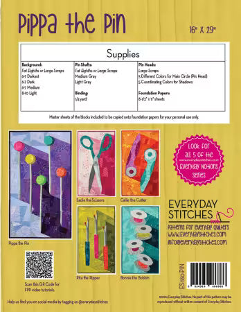 Pippa the Pin from Everyday Stitches - ES-550-PIN