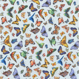 Elizabeth's Studio Delicate Creation Butterflies Blue Sold by the Half Yard