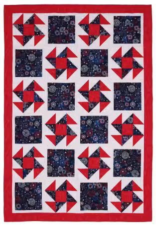 Make It Patriotic with 3-Yard Quilts by Fran Morgan FC032342 from Fabric Cafe
