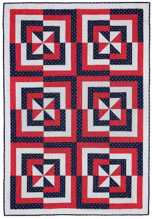 Make It Patriotic with 3-Yard Quilts by Fran Morgan FC032342 from Fabric Cafe