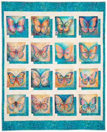 Panel Perfect 3-Yard Quilts # FC032543 from Fabric Cafe