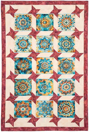 Panel Perfect 3-Yard Quilts # FC032543 from Fabric Cafe