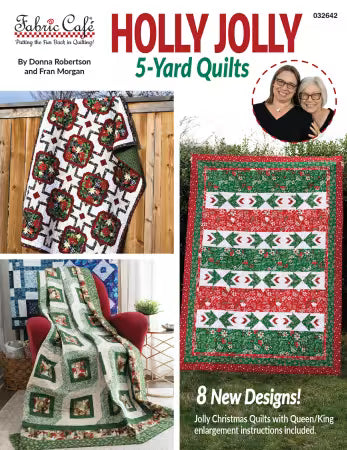 Holly Jolly 5-Yard Quilts # FC032642 Pattern Book from Fabric Cafe