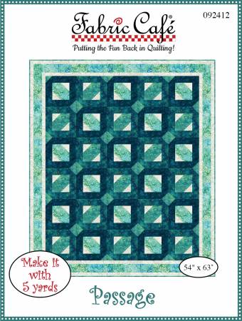 Passage 5-Yard Quilt Pattern # FC092412 from Fabric Cafe