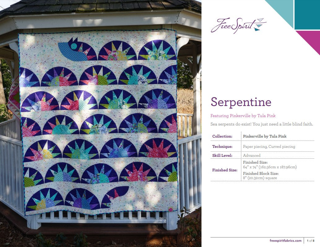 Serpentine from Free Spirit (Free Pattern) – The Quilting Bea