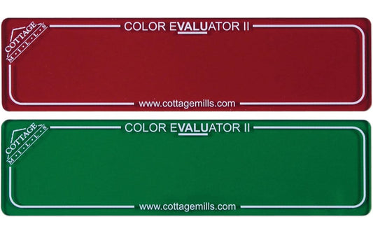 Cottage Mills Quilter's Fabric Color Evaluator Filter Set 2 Red Green