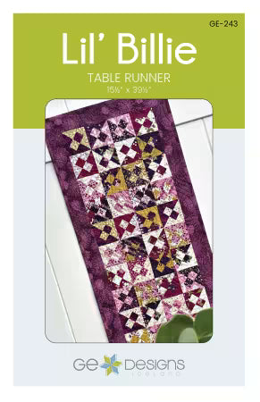 Lil' Billie # GE-243 Table Runner Pattern from G.E. Designs