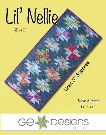 Lil Nellie Table Runner # GE193 Table Runner Pattern from G.E. Designs