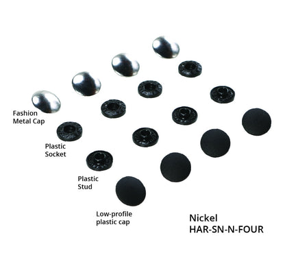 HAR-SN-N-FOUR Tool-Free Snaps - Set of Four (Nickel) from ByAnnie