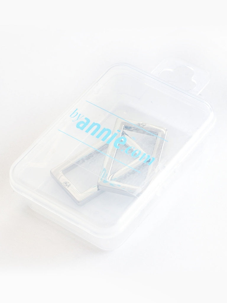 HAR1-RR-N-TWO Rectangle Ring - 1" - Set of Two (Nickel) from ByAnnie