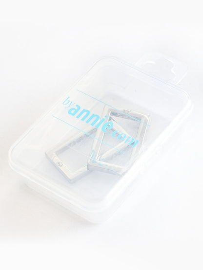HAR1-RR-N-TWO Rectangle Ring - 1" - Set of Two (Nickel) from ByAnnie