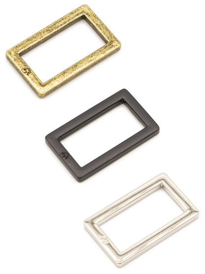 HAR1-RR-N-TWO Rectangle Ring - 1" - Set of Two (Nickel) from ByAnnie