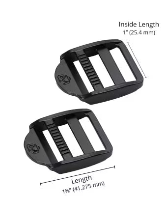 1in Strap Adjuster Black Metal Set of Two # HAR1STABMTWO from ByAnnie