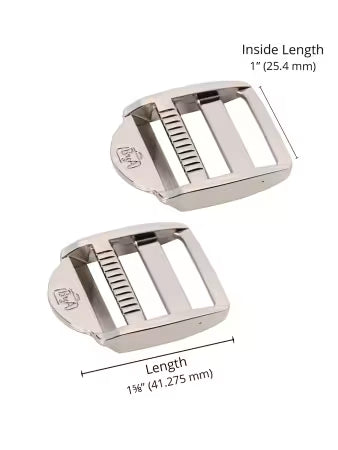 1in Strap Adjuster Nickel Set of Two # HAR1STANTWO from ByAnnie