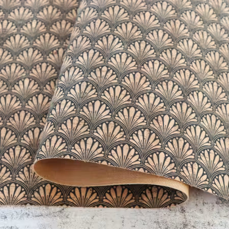 Deco Fans Cork 1/2 Yard # HCFDECO from Sallie Tomato Cork Cuts Collection