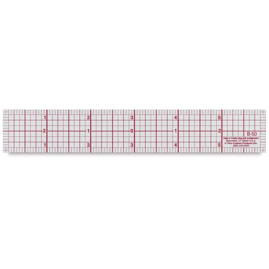 6" C-Thru Ruler (clear) with ⅛" measurements (FPP) by Wescott from ByAnnie
