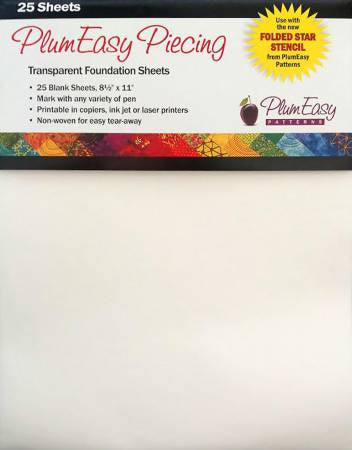 Transparent Foundation Sheets Blank 25 sheets
# PEP204