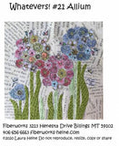 Whatevers! #21 Allium Collage Pattern by Laura Heine # FWLHWHAT21