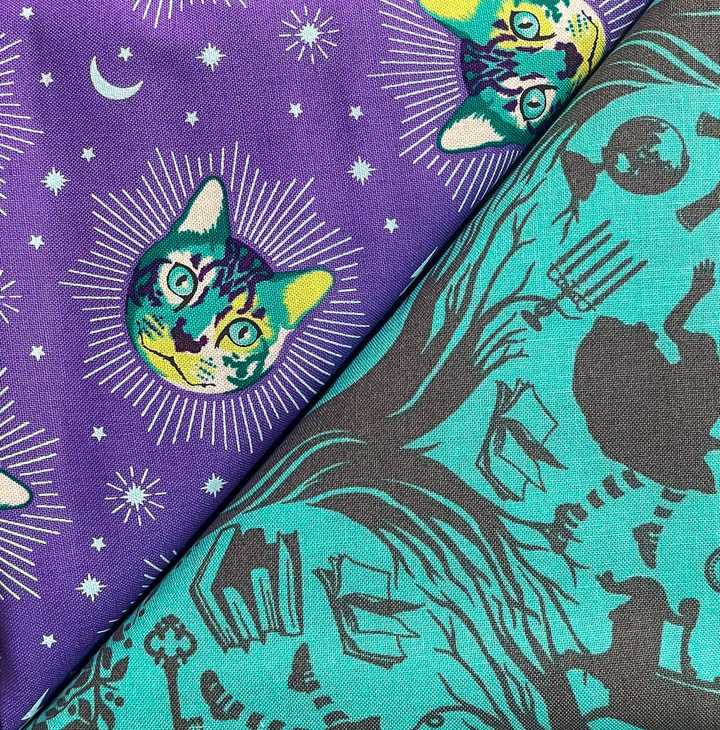 Table Runner Kit Curiouser Cats with Down the Rabbit Hole