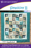 Simplicity II Quilt Pattern from Cozy Quilt Designs