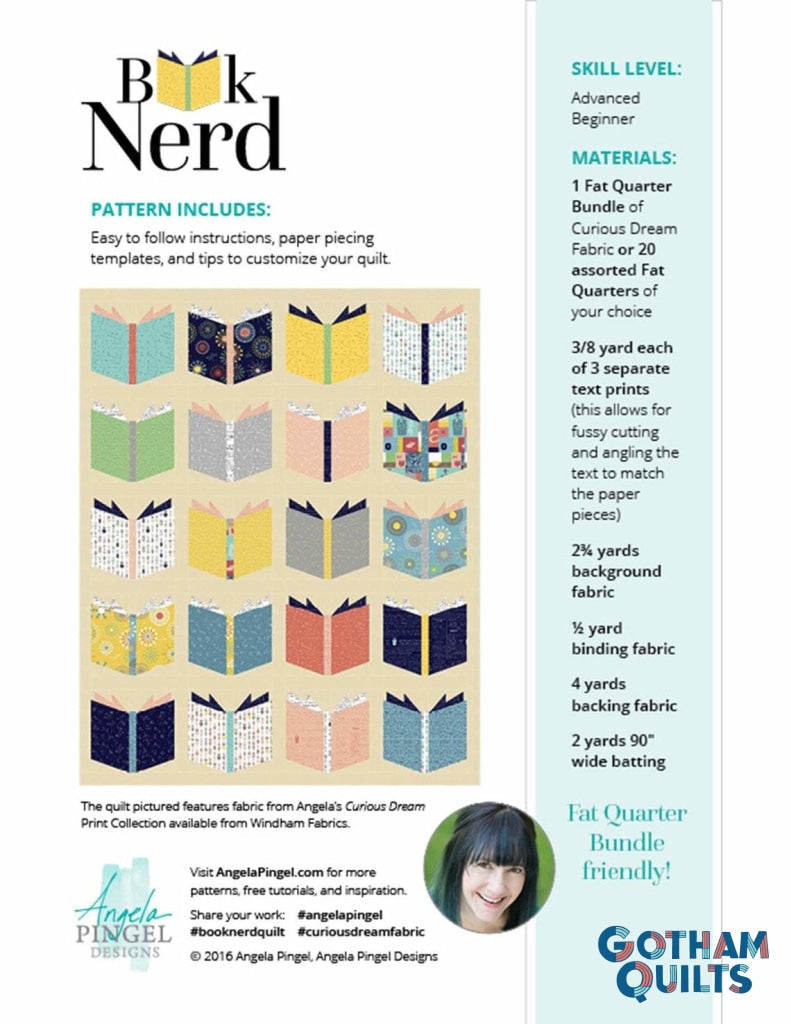 Book Nerd Quilt Pattern