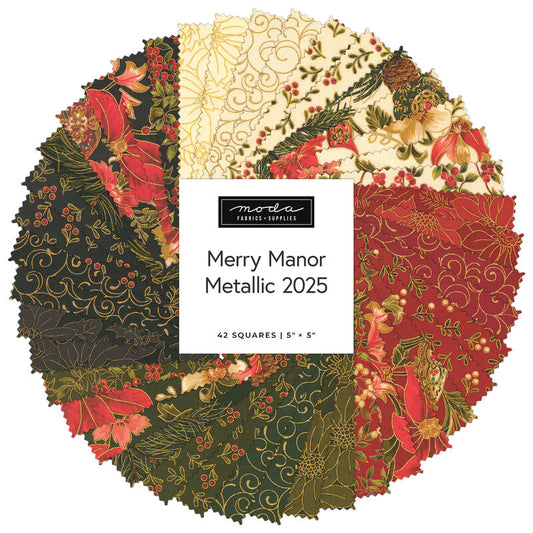 Merry Manor 2025 Charm Pack 33860PPM — 5" Squares