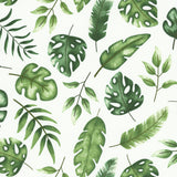 Wee Safari White with Fronds 25645-10 Sold by the Half Yard