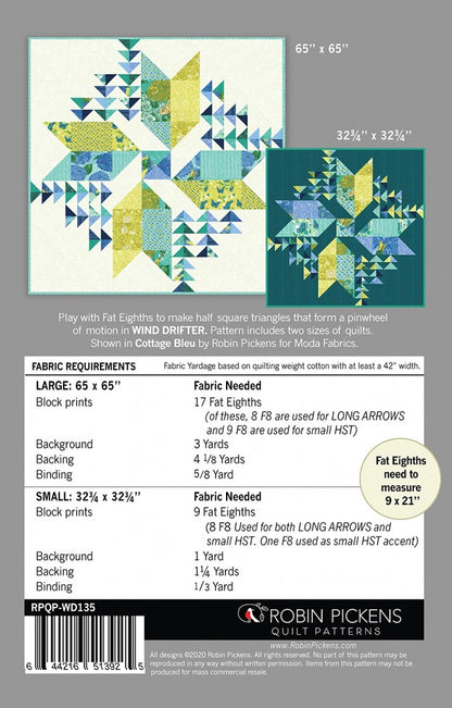Wind Drifter Quilt Pattern by Robin Pickens