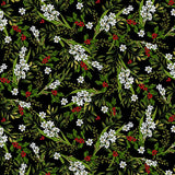 Black Small White Stefanotus # 7679S-99 Tis the Season by Art Loft Collection from Studio E