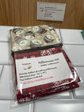 Pillow Case Kit:  Red Buffalo Check Snowflakes with Tossed Snowmen Cuff