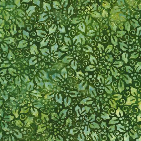 Holly Spruce Batik # AMDM22642374 by Robert Kaufman Sold by the Half Yard