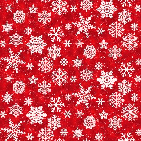 Snow Crew Red Snowflakes
# 1288-88 by Henry Glass Sold by the Half Yard