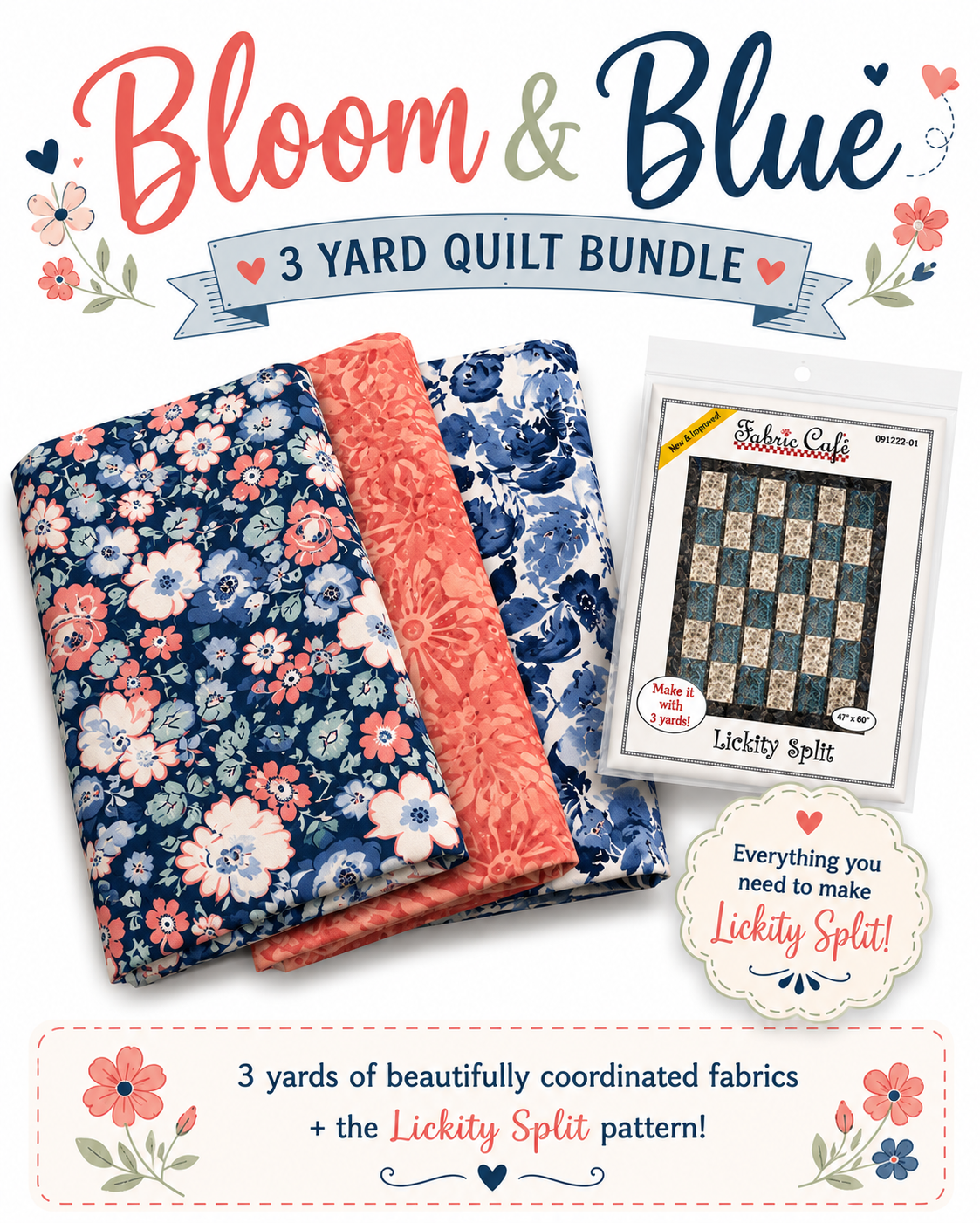 Lickety Split 3 Yard Quilt Kit