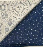 Table Runner Busy Bea Bundle - Starry Sky Cream Zodiac with Blue Shooting Stars