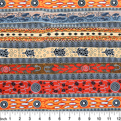 Dreaming in One Flame Orange by Bradley Stafford by M&S Textiles Australia