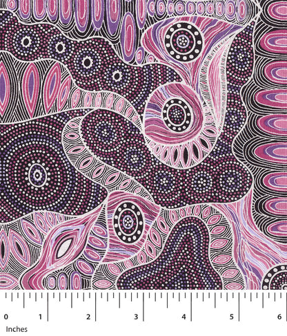 Regeneration Pink by Heather Kennedy by Nambooka by M&S Textiles Australia