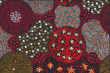 Wild Bush Tomato & Apple Flame Scarlet by Christine Doolan From M&S Textiles Australia