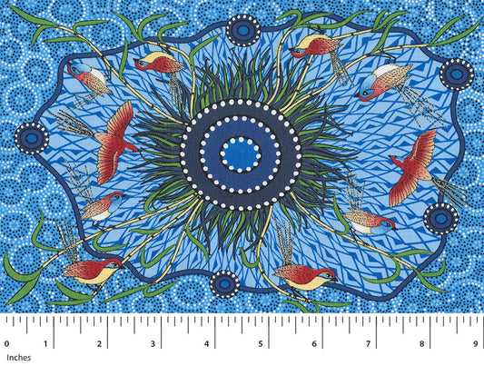 Yeerung Blue by Nambooka From M&S Textiles Australia