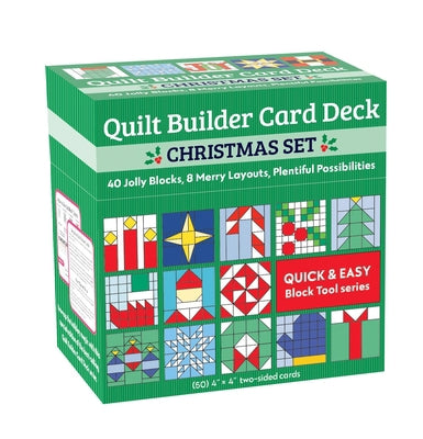 Quilt Builder Card Deck Christmas Set 40 Blocks, 8 Inspiring Layouts, Infinite Possibilities