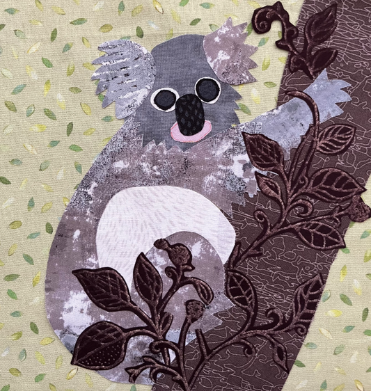 Whatevers! #55 Koala Collage Pattern by Laura Heine #FWLHWHAT55