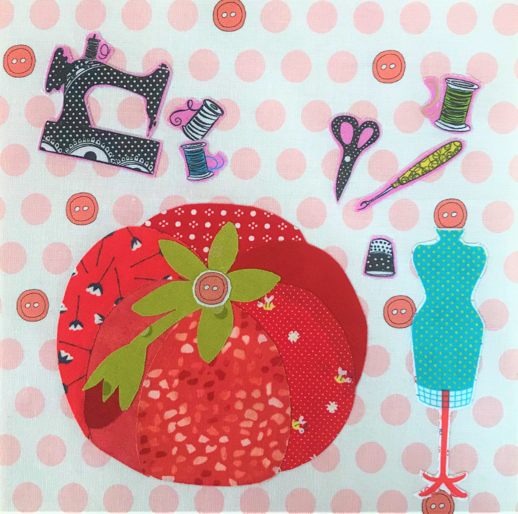 Whatevers! #31 Pincushion Collage Pattern by Laura Heine #FWLHWHAT31