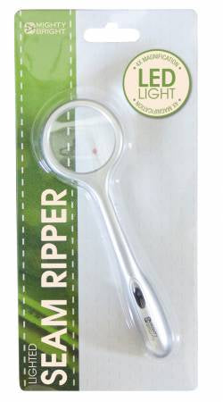 LED Lighted Seam Ripper with Magnifier Silver # 88512